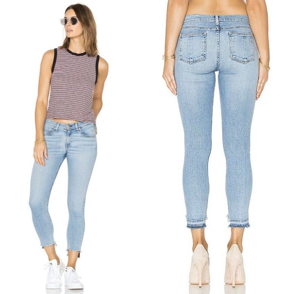 RAG & BONE Wiley Raw/Step Hem  Capri Skinny Jeans